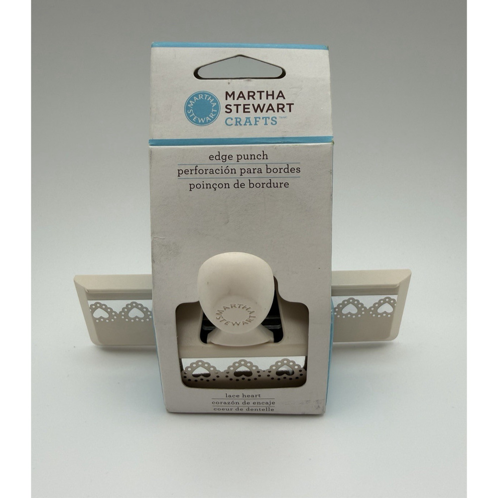 Martha Stewart Crafts Lace Heart Edge Punch Scrapbooking Journaling Tool